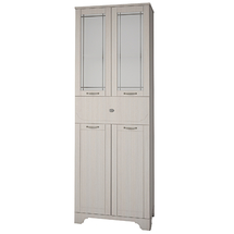 Шкаф Dreja ANTIA, 60 см, 4 дверцы, 1 ящик, 2 стеклянные полки, капучино, 99.0421 - фото, отзывы, цена